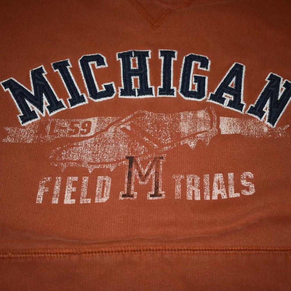 Old Navy Orange Michigan Hooded Sweatshirt